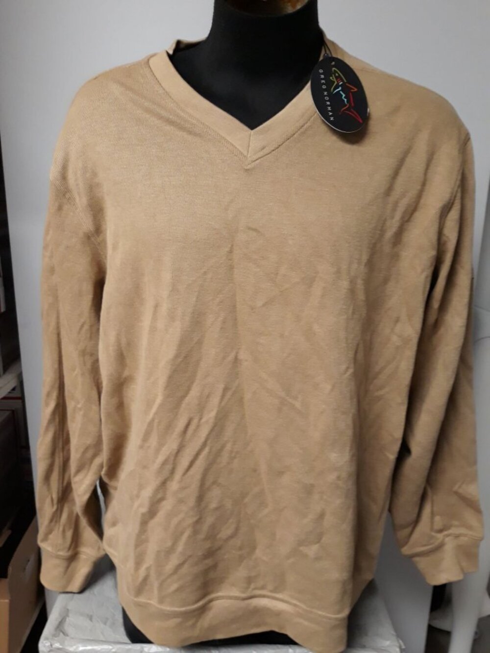 Greg Norman Men's Golf Shirt Brown Size XL NEW WITH TAGS!